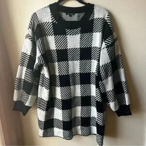 Paper Moon - Checked Sweater Dress